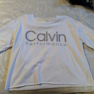 Calvin Performance White Sweatshirt